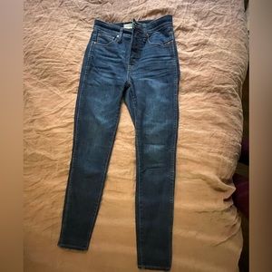 Madewell 10” High Rise Skinny Jeans sz 25